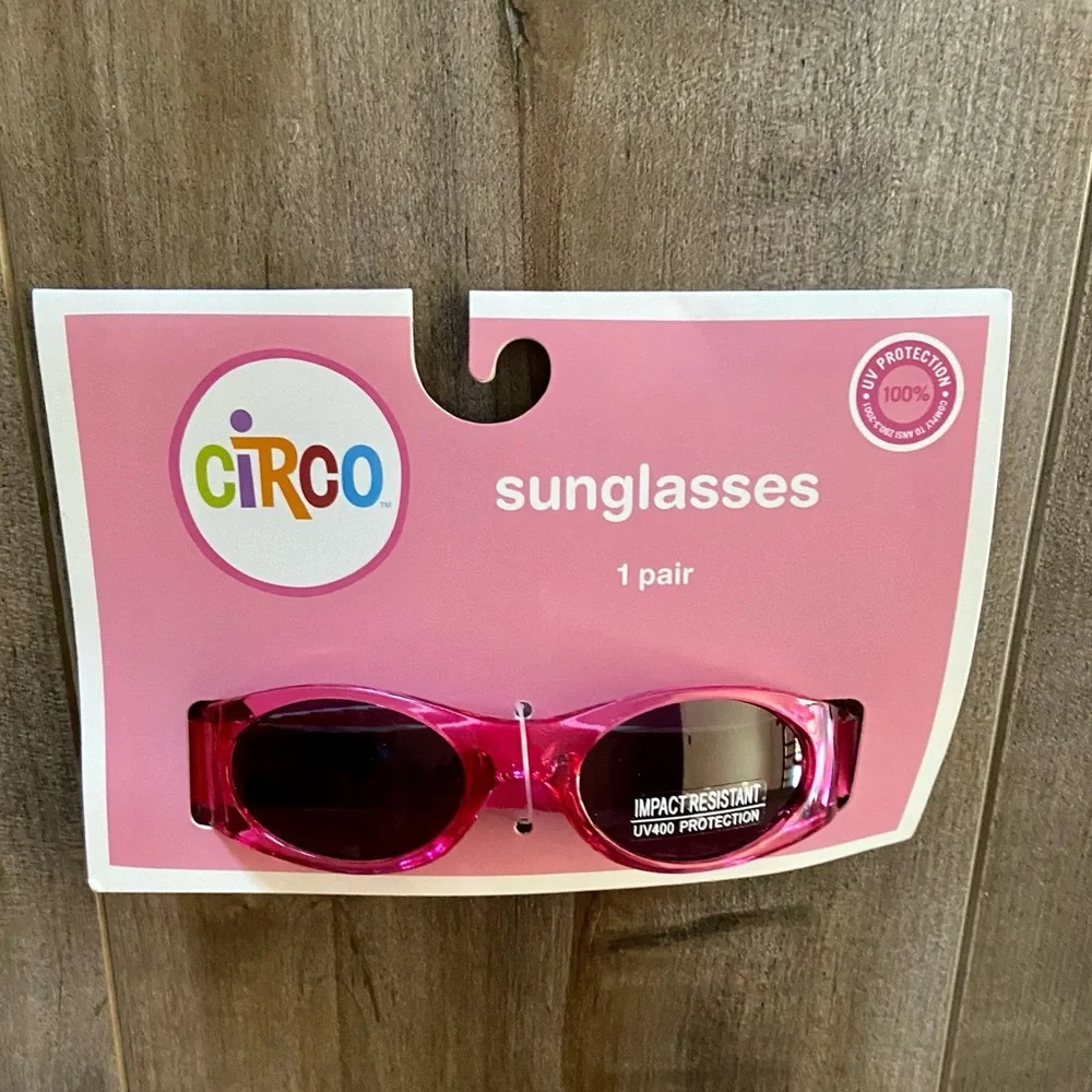 Circo Baby Toddler Sunglasses in Pink w/Flexible Adjustable Band UV Protecting